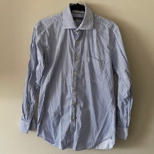 Peter Millar - Blue White Button Down Shirt